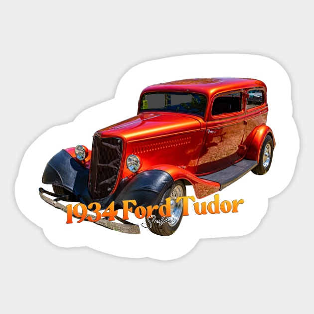 1934 Ford Tudor Sedan Sticker by Gestalt Imagery